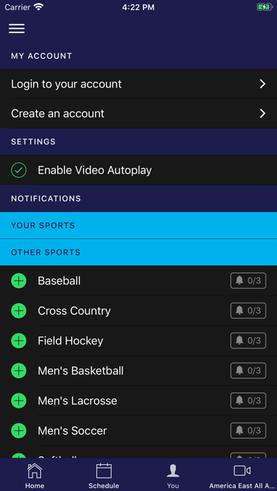 America East Screenshot