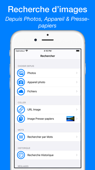 Screenshot #1 pour Recherche Inverse Image