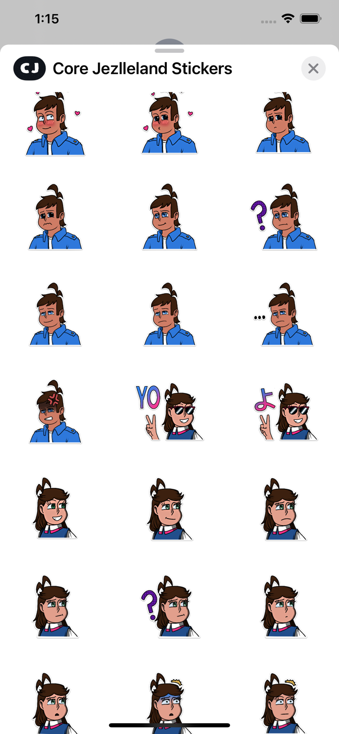 Core Jezlleland Stickers