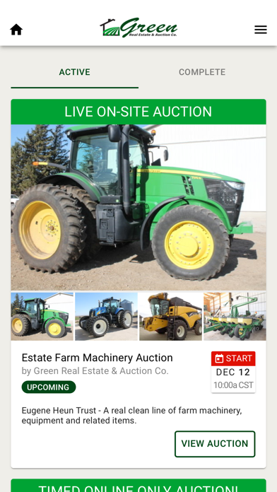 Green Real Estate & Auction Co Screenshot