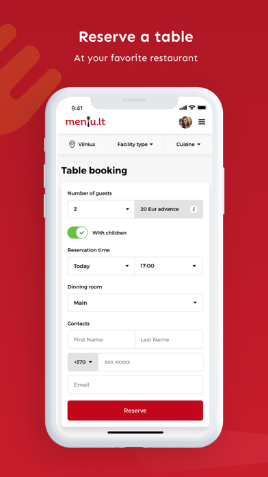 Meniu.lt - maistas į namus Screenshot