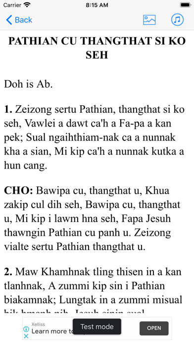 Chin Hymn Screenshot