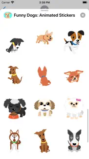 funny dogs: animated stickers iphone screenshot 4
