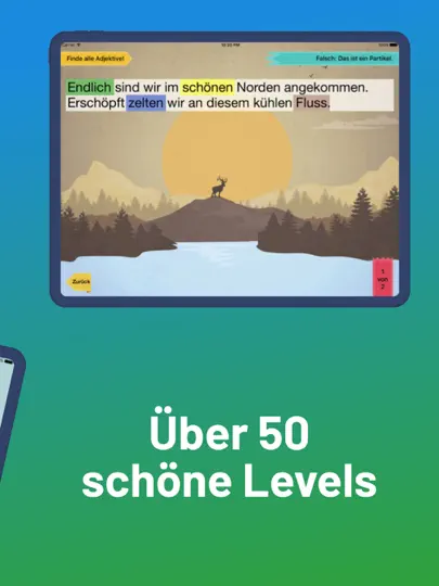 Screenshot von Wortarten Weltreise auf dem iPhone 4