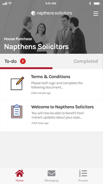 Napthens Solicitors Screenshot