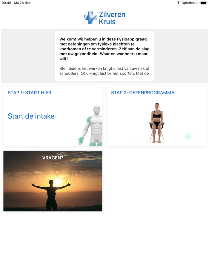 Fysioapp - online zelfhulp