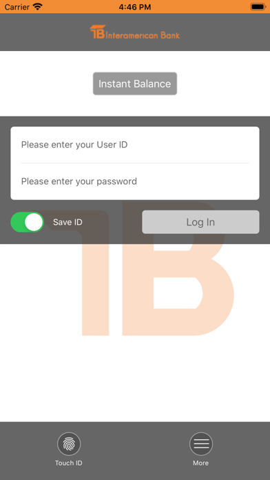 Interamerican Bank Mobile Screenshot