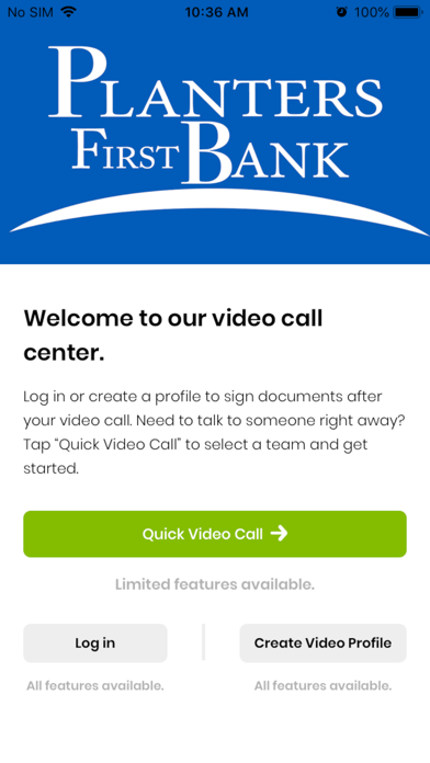 Video Banking by Planters Bank Screenshot