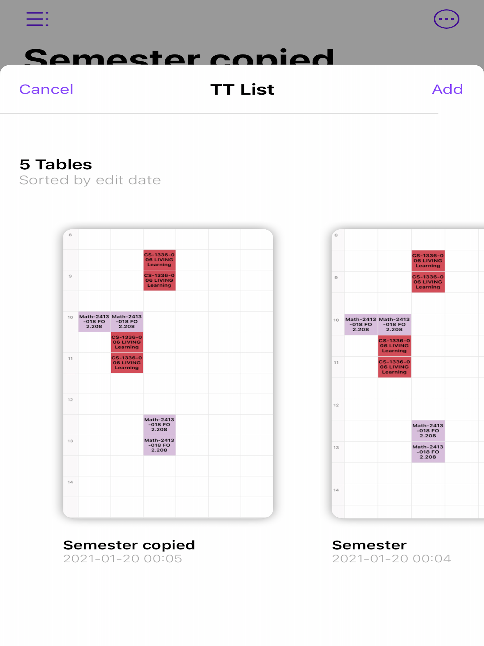 For TimeTable Pro