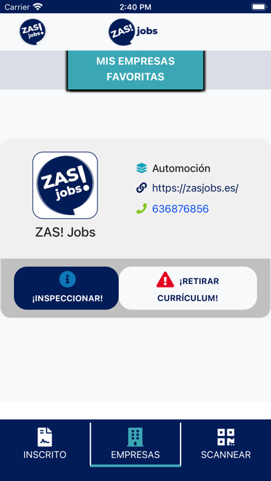 ZAS! Jobs Screenshot