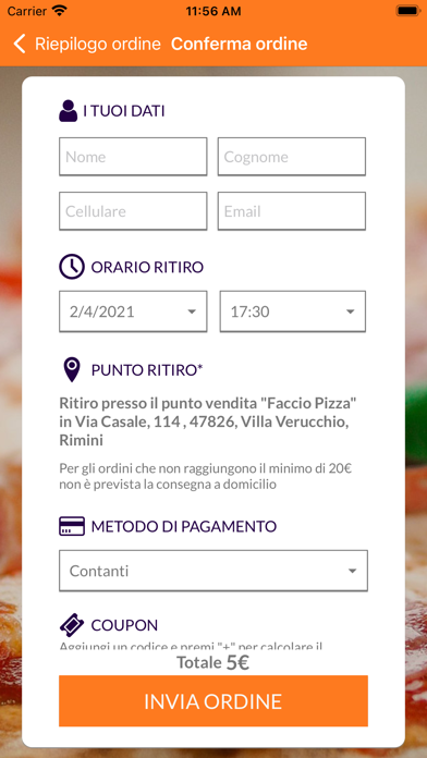 Faccio Pizza Screenshot