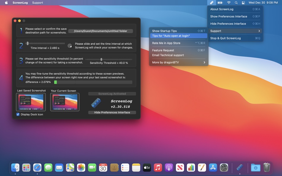 ScreenLog - v2.38 - (macOS)