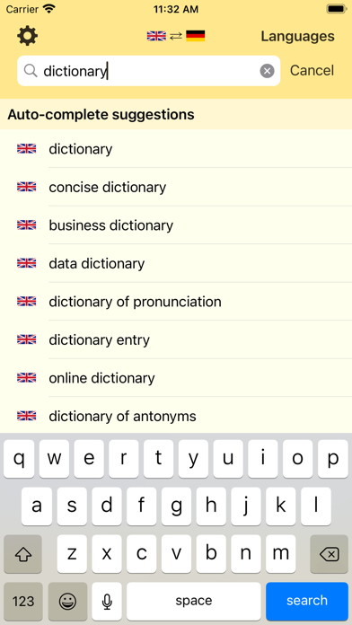 LEO dictionary Screenshot