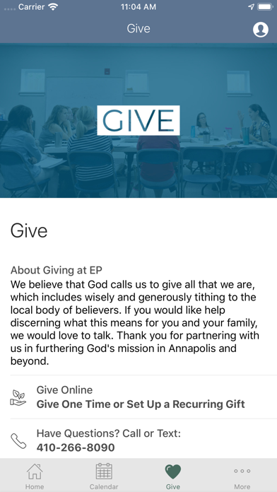 EP Church Annapolis Screenshot