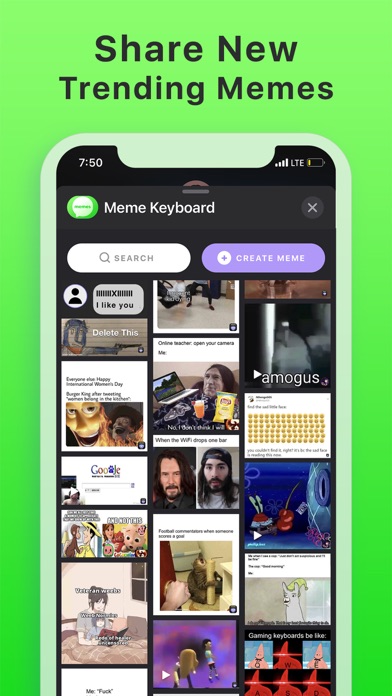 Meme Keyboard GIF Memes Maker Screenshot