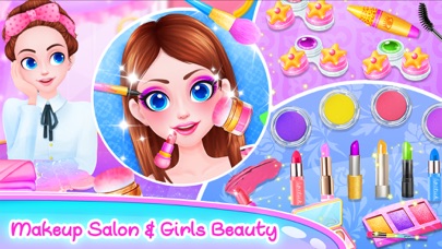 Screenshot #3 pour Girls Makeup Salon & Slime Fun