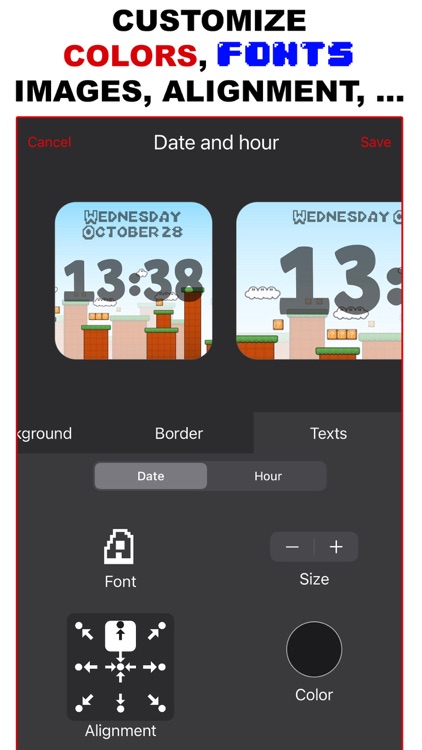 Widget D : Date Time Widgets