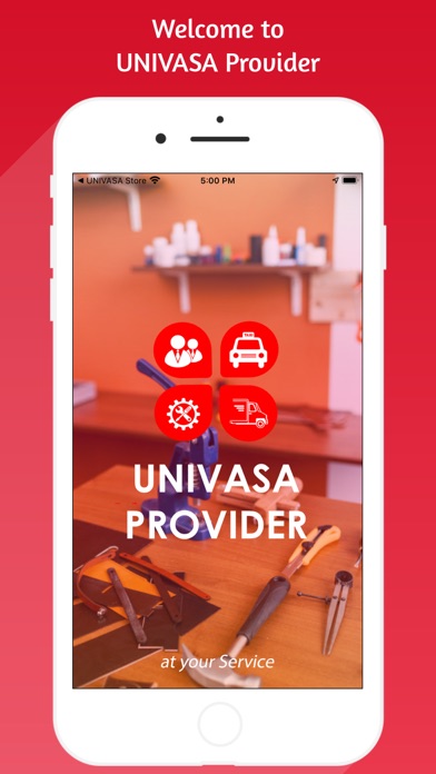 UNIVASA Provider Screenshot