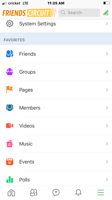 Friendscircuit  Social Media Screenshot