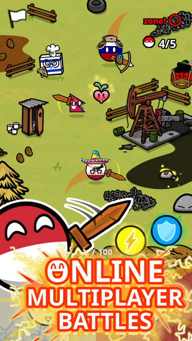 Countryball Potato Mayhem Screenshot