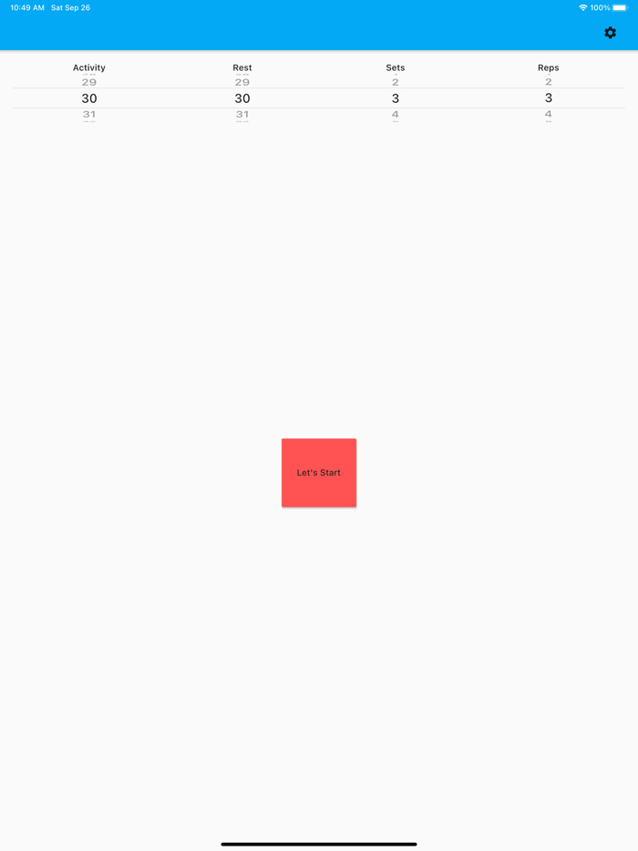 Simple Exercise Timer