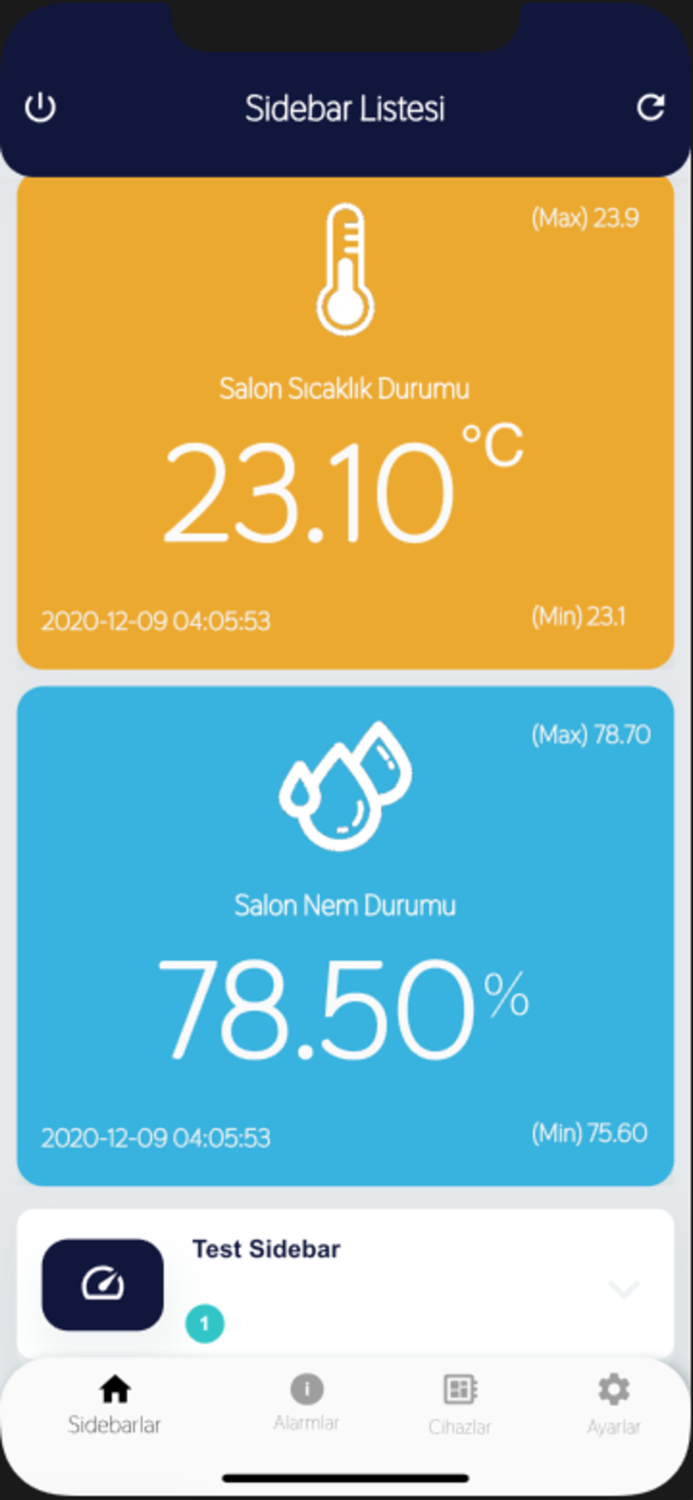 Kepmark Isı Nem Takip Sistemi