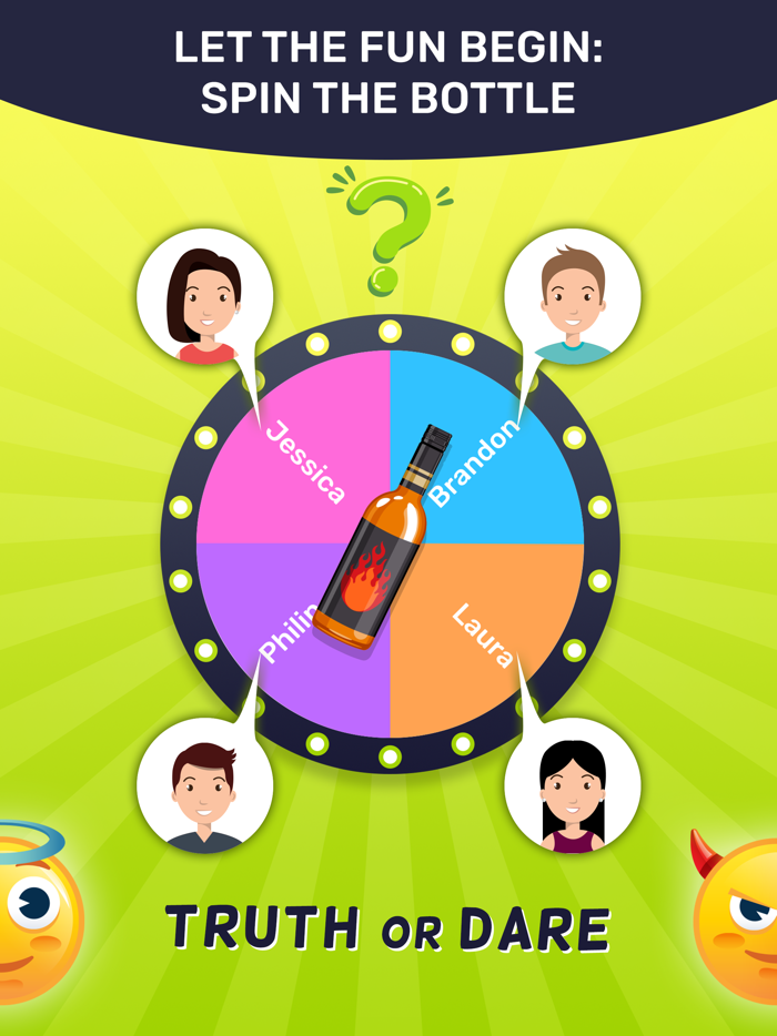 Truth or Dare Spin Bottle Game