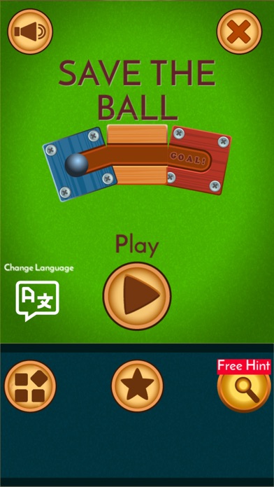 Save The Ball, Wooden Maze Screenshot