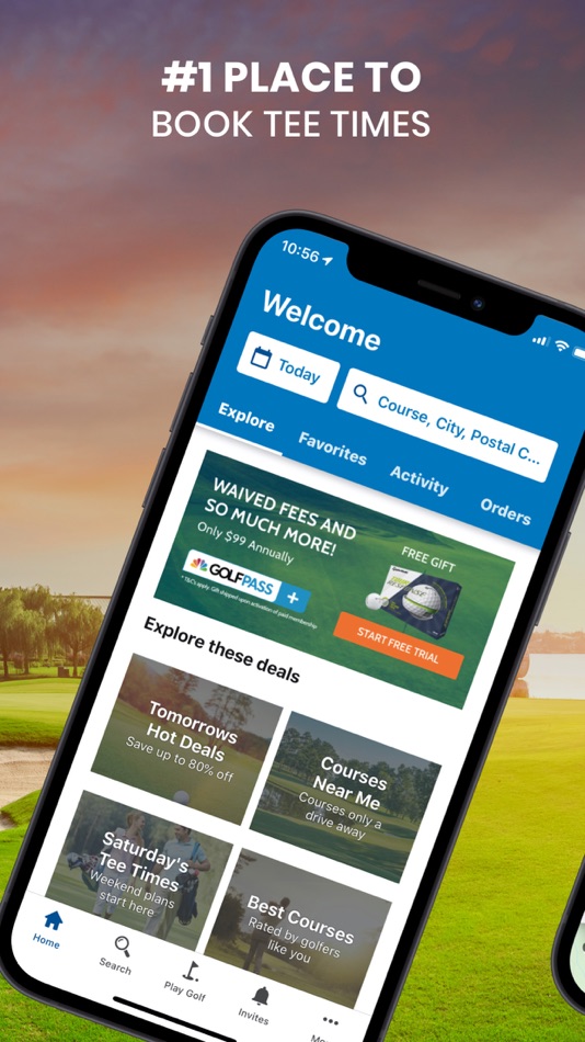 GolfNow Book TeeTimes Golf GPS - 4.33.1 - (iOS)