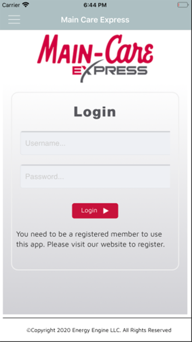 Main Care Express Screenshot