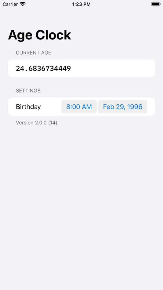 Age Clock - 2.0.0 - (macOS)