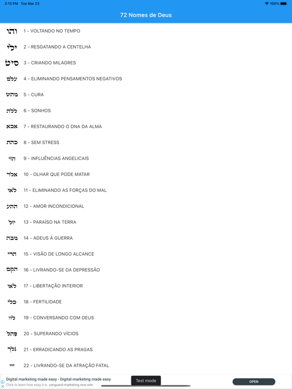 Screenshot #4 pour 72 Nomes de Deus - Cabala