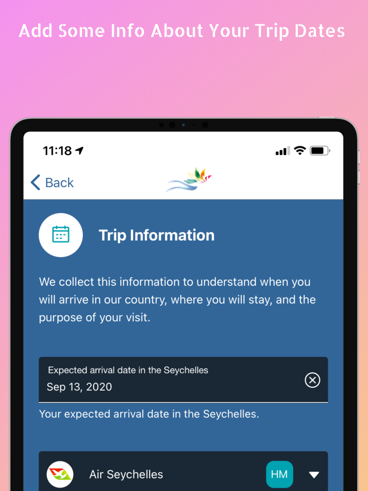Seychelles Travel Auth App for iPhone - set free release Download