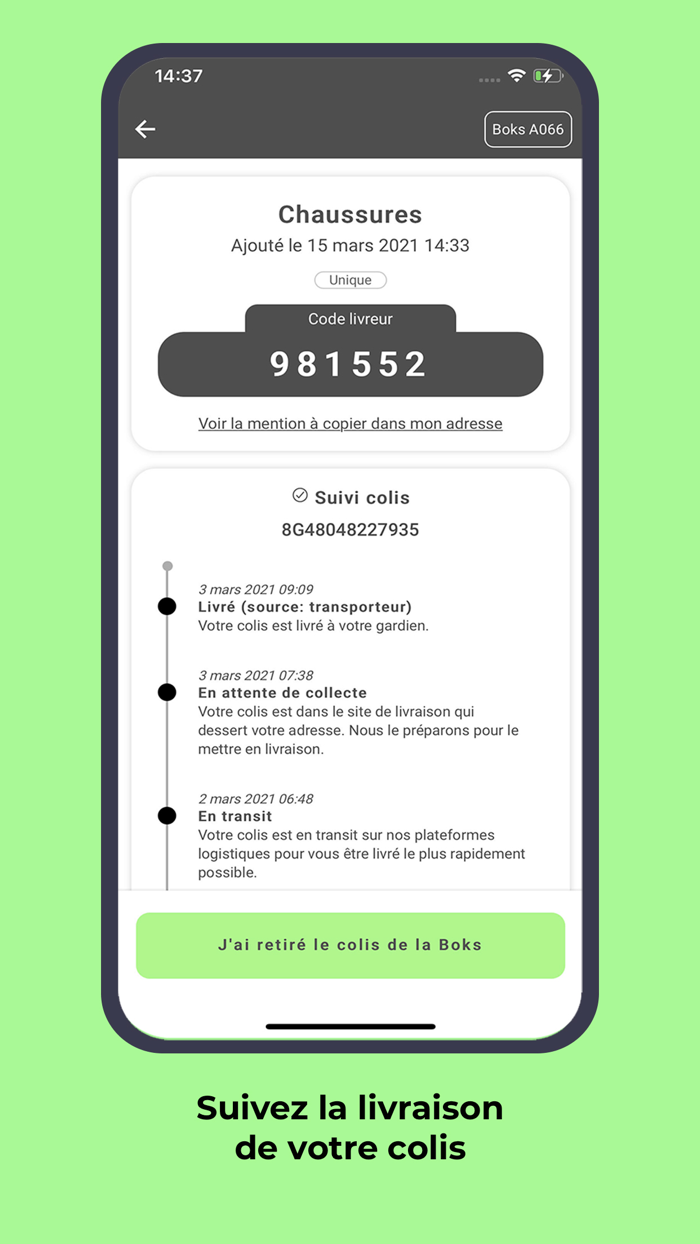 Boks  boite à colis connectée