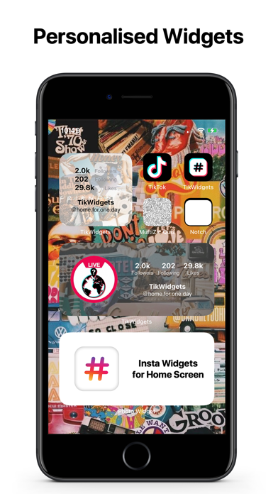 Screenshot #1 pour Insta Widgets for Home Screen