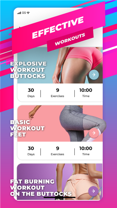 Buttocks Workout - Hips, Legs Screenshot