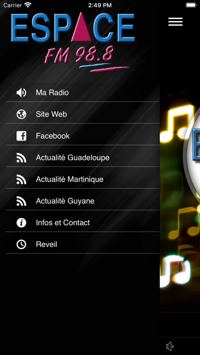 ESPACE FM 98.8 Screenshot