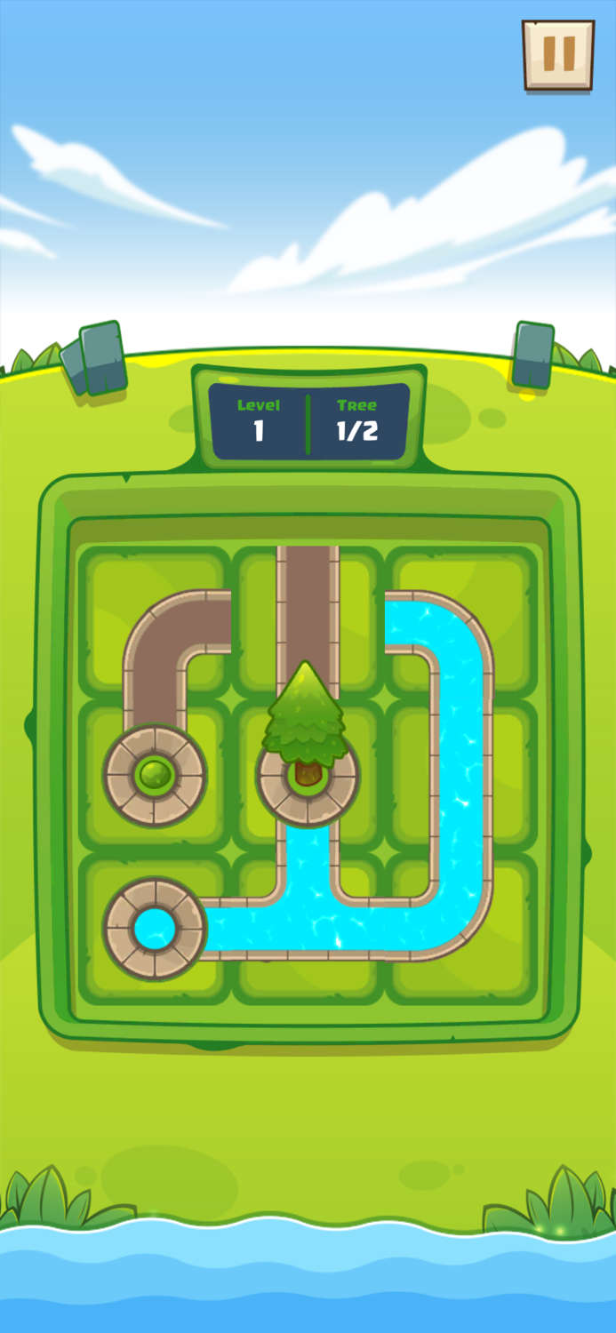 Water Connect - Trees Puzzle