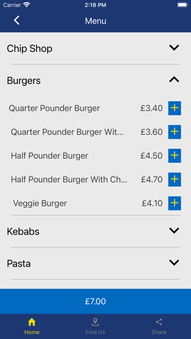 Joes Food Bar Screenshot