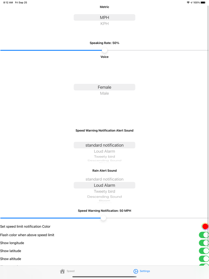 Talking Speedometer and HUD