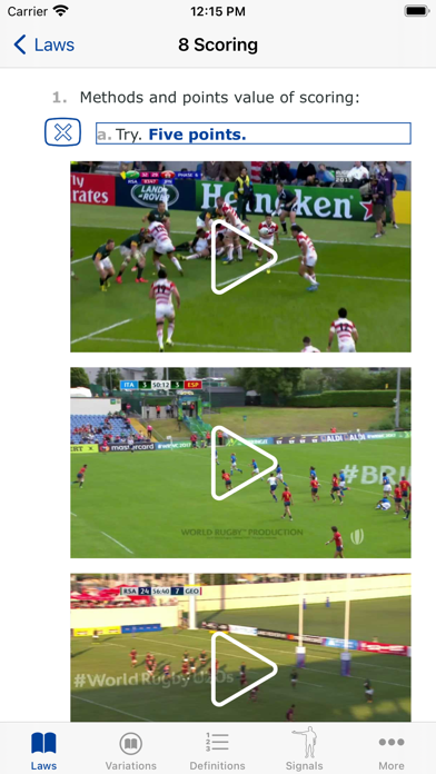 World Rugby Laws of Rugby Screenshot