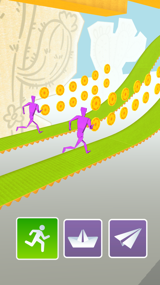 #4. Paper Race 3D (iOS) 由: MIKHAIL AGAFONOV