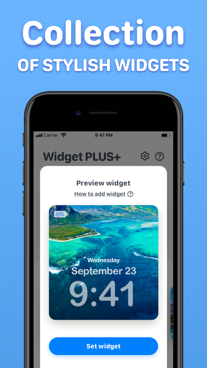 Widget PLUS - Photo and Weather