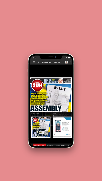Toronto Sun ePaper Screenshot