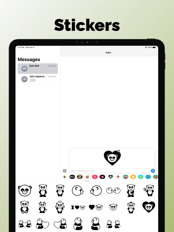 Screenshot #5 pour Emoji et autocollants Panda