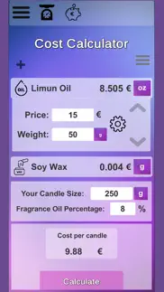 candle calculator iphone screenshot 1