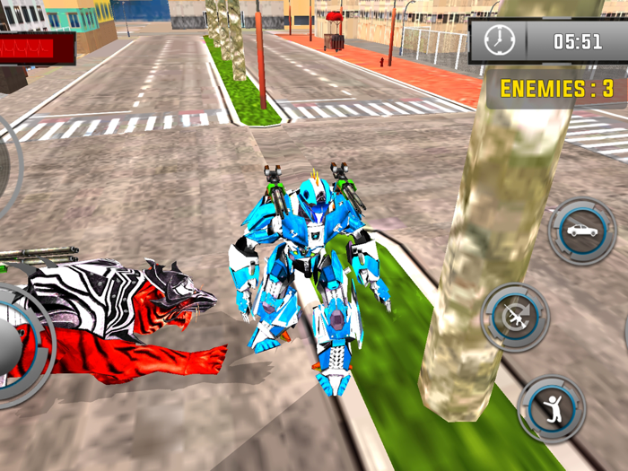 US Police Horse Robot Car