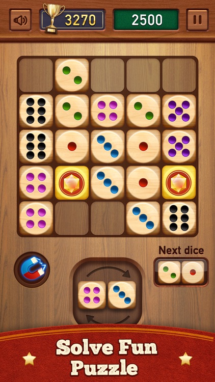 Woody Dice Merge by Free Block Puzzle Games Inc