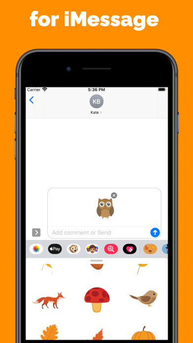 Screenshot #3 pour Autocollants emoji d'automne