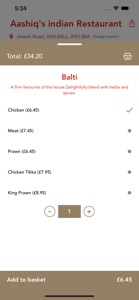 Aashiq's indian Restaurant screenshot #4 for iPhone